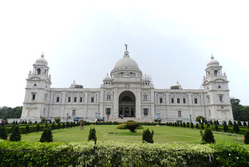 Fototapeta na wymiar Victoria Memorial, Victoria palace, west bengal, Central Kolkata, Kolkata