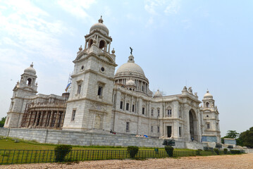 Fototapeta na wymiar victoria memorial, victoria palace, west bengal, central kolkata, kolkata, india, architecture, 