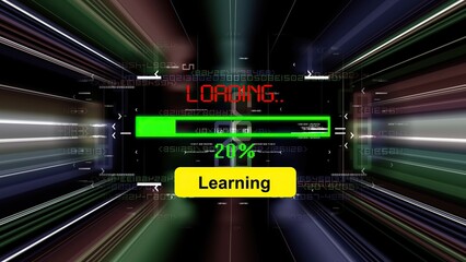 Loading learn progress bar on the screen