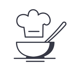 Soup  icon. food concept