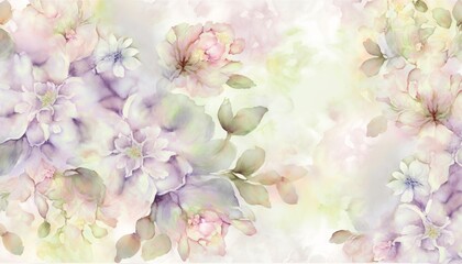 Dreamy Blooms: Watercolor Floral Pattern with an Ethereal Feel