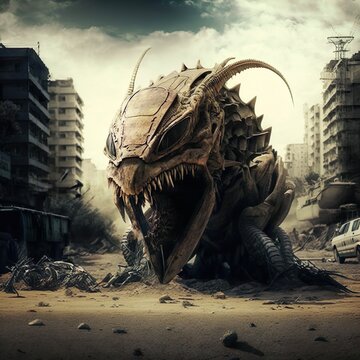 invasion alien in th earth Generative AI