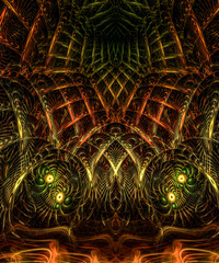 fractal flame architectural arrangement