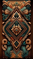 Tribal Fusion: Bold and Intricate Pattern with an Ethnic Flair