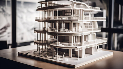 Modern architectural bureau. generative AI