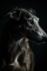 Naklejka na ściany i meble Greyhound Portrait