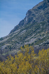 Pyrenees mountains landscape in spring