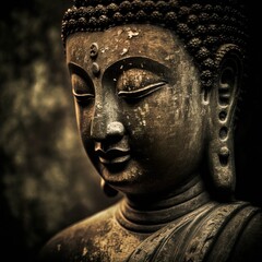 Fototapeta na wymiar buddha statue. Generative AI