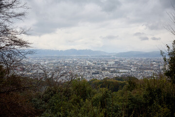 稲荷山から見た京都市