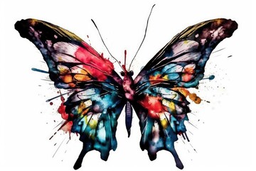 butterfly on white background