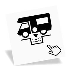 Logo aire de service camping-car. © Scriblr