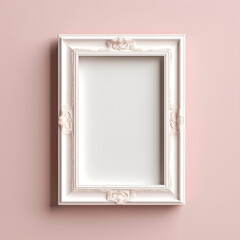 Blank frame on a wall, Created with generative AI