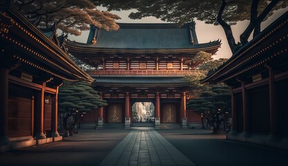 Meiji Jingu From Tokyo, Temple Japan, Japanese building, China Imperial