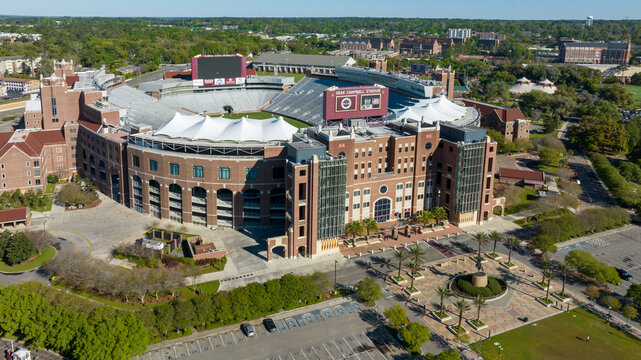 Aerial view of the Doak S. Campbell Stadium.