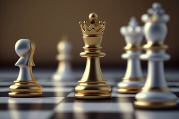 chess pieces on a chessboard