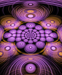 abstract mandala background with circles