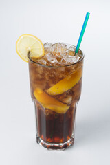 cola with ice