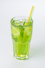 cocktail with lime and mint