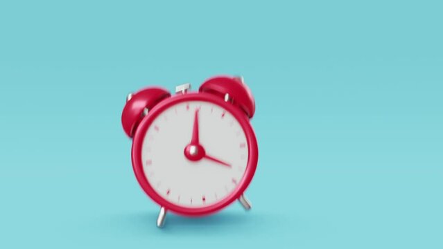 Animated Alarm Clock time video  animation background ad promotion looping motion graphic