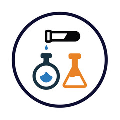 tube, test tube, medical lab test tube icon