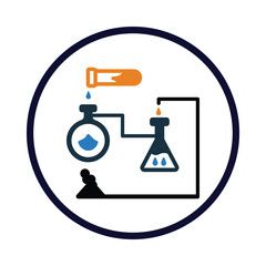 lab testing, medical lab, tube, medical lab testing tube icon