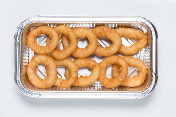 Cheese rings in the in delivery box