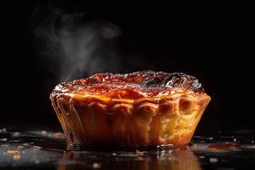 Pasteis de nata dish. Generative AI