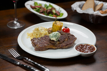 beef steak with vegetables