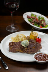 beef steak with vegetables