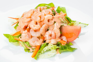 salad with shrimps