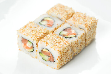 sushi on a plate