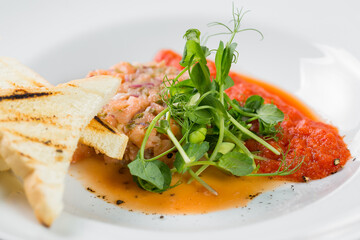 fish with vegetables