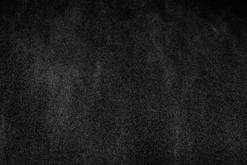 Million of Star Dust, Photo image of falling down shower rain snow, heavy snows storm flying. Freeze shot on black background isolated overlay. Spray water fog smoke as star particle on wind