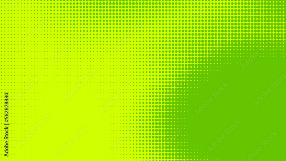 Poster dots halftone green color pattern gradient texture with technology digital background. dots pop art 