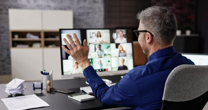 Video Conference Webinar Online Call Meeting