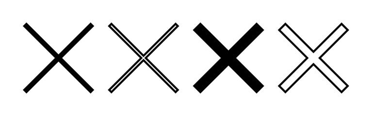 Close icon vector for web and mobile app. Delete sign and symbol. cross sign