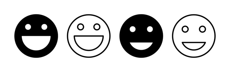 smile icon vector for web and mobile app. smile emoticon icon. feedback sign and symbol