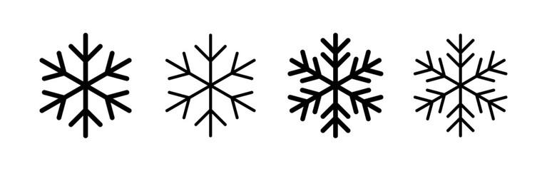 Snow icon vector for web and mobile app. snowflake sign and symbol