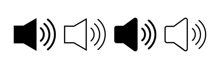 Speaker icon vector for web and mobile app. volume sign and symbol. loudspeaker icon. sound symbol