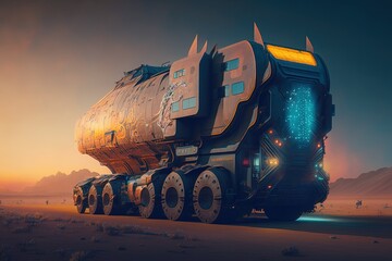 An Exploration into Innovative Technology and the Construct of a Futuristic Truck Generative AI