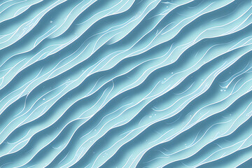 blue wave seamless pattern created using generative AI technology