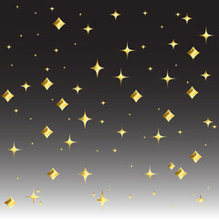gold 3d stars on gradient transparent background png pattern