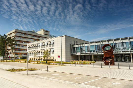 Erlangen, middle franconia, germany - June 16th 2022: Building of Fraunhofer institute