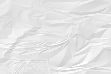 crumpled white paper background close up