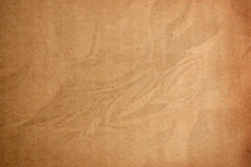 crumpled brown paper background close up