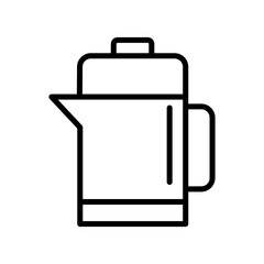 Kettle vector icon, water boiler symbol. flat vector illustration for web site or mobile app.eps
