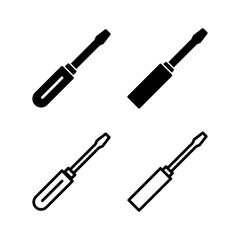 Screwdriver icon vector illustration. tools sign and symbol