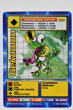 Digimon Card Game, Gekomon.