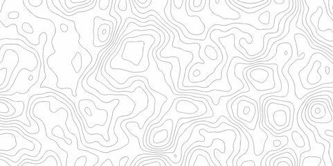 Topographic map. Geographic mountain relief. Abstract lines background. Contour maps. Vector illustration, Topo contour map on white background, Topographic contour lines vector map seamless pattern.