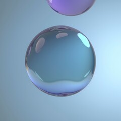 water drops on blue background, generative ai